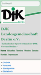 Mobile Screenshot of djk-berlin.de