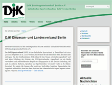 Tablet Screenshot of djk-berlin.de